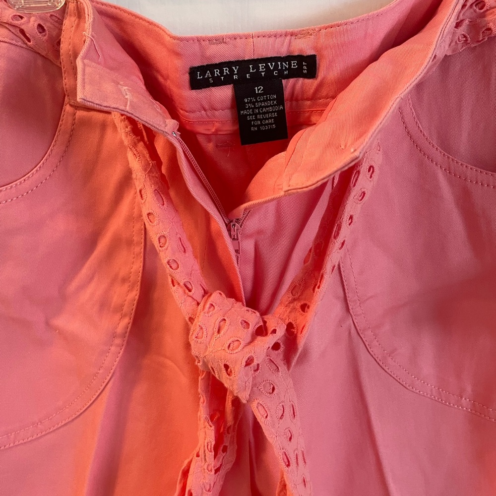 Larry Levine Vibrant Pink Pants